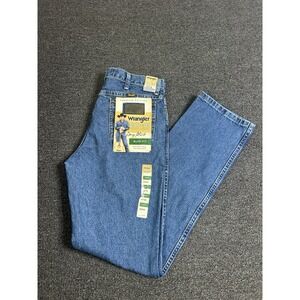 Wrangler George Straight Cowboy Cut Slim Fit Blue Jeans Mens 32x34 Western NEW